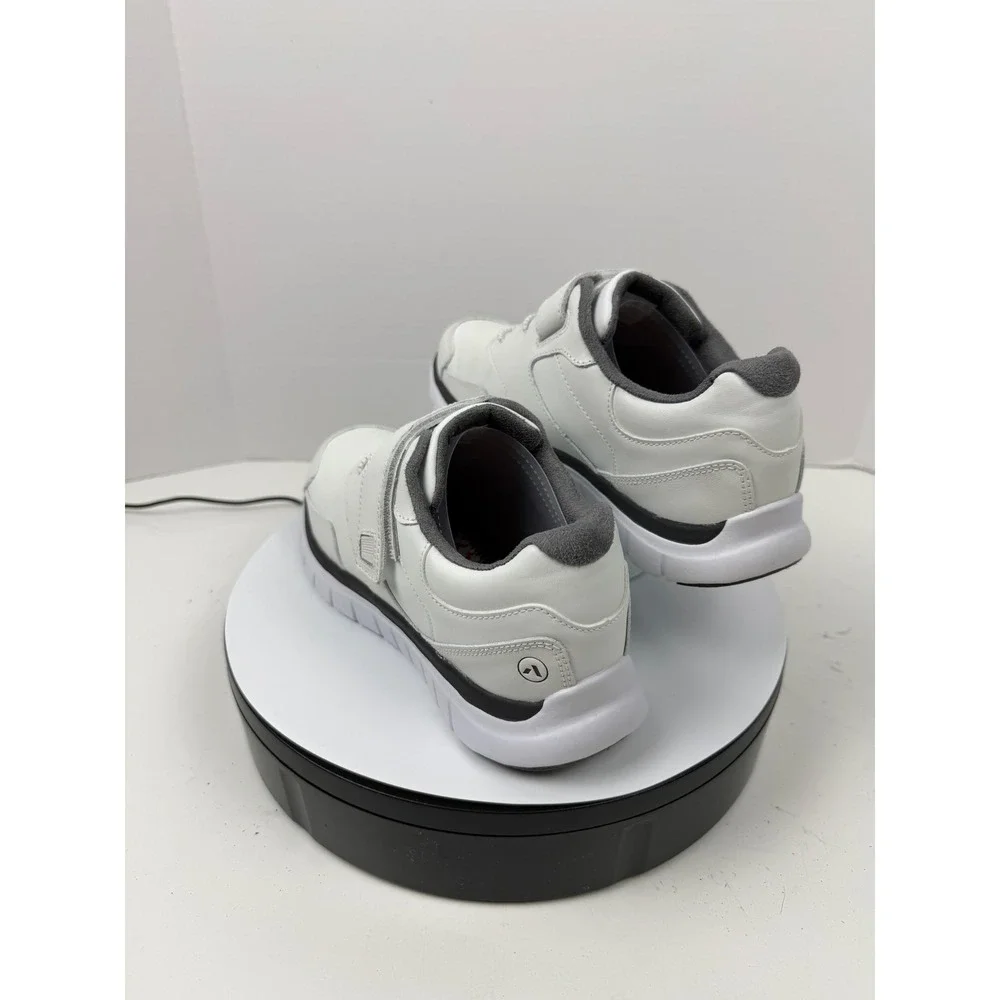 Anodyne Shoes for Custom Insoles Womens White Leather Adjustable Shoes Size‎ 7M